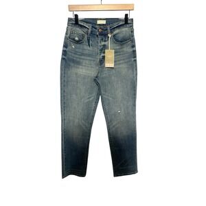 Oliver Logan Jeans Size 4/27 Mulberry Straight Leg High Rise Button Fly‎ Retro